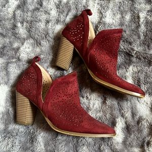 The perfect bootie With side cut outs and unique design
